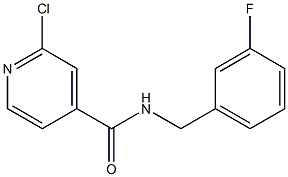 2-chloro-N-[(3-fluorophenyl)methyl]pyridine-4-carboxamide