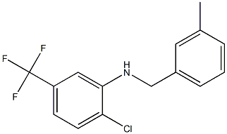 2-chloro-N-[(3-methylphenyl)methyl]-5-(trifluoromethyl)aniline