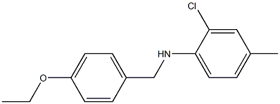 2-chloro-N-[(4-ethoxyphenyl)methyl]-4-methylaniline Structure