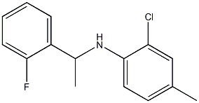 2-chloro-N-[1-(2-fluorophenyl)ethyl]-4-methylaniline Structure