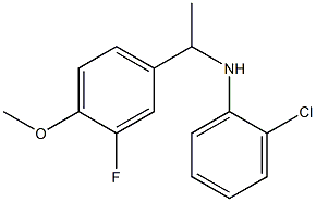 2-chloro-N-[1-(3-fluoro-4-methoxyphenyl)ethyl]aniline Struktur
