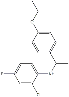 2-chloro-N-[1-(4-ethoxyphenyl)ethyl]-4-fluoroaniline,,结构式