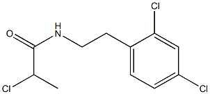 2-chloro-N-[2-(2,4-dichlorophenyl)ethyl]propanamide,,结构式