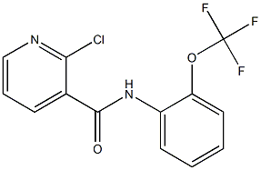 2-chloro-N-[2-(trifluoromethoxy)phenyl]pyridine-3-carboxamide Structure