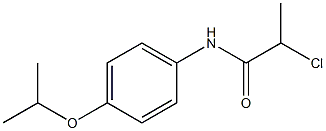 2-chloro-N-[4-(propan-2-yloxy)phenyl]propanamide Structure