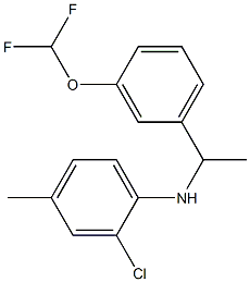 2-chloro-N-{1-[3-(difluoromethoxy)phenyl]ethyl}-4-methylaniline|