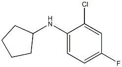 2-chloro-N-cyclopentyl-4-fluoroaniline 化学構造式