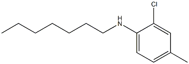 2-chloro-N-heptyl-4-methylaniline Structure