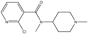  2-chloro-N-methyl-N-(1-methylpiperidin-4-yl)pyridine-3-carboxamide