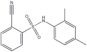 2-cyano-N-(2,4-dimethylphenyl)benzenesulfonamide Structure