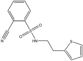 2-cyano-N-(2-thien-2-ylethyl)benzenesulfonamide Structure