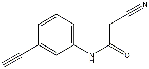 2-cyano-N-(3-ethynylphenyl)acetamide|