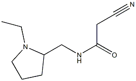 2-cyano-N-[(1-ethylpyrrolidin-2-yl)methyl]acetamide Struktur