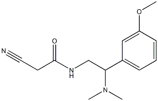 2-cyano-N-[2-(dimethylamino)-2-(3-methoxyphenyl)ethyl]acetamide