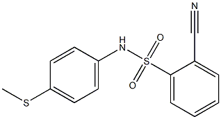 2-cyano-N-[4-(methylsulfanyl)phenyl]benzene-1-sulfonamide|