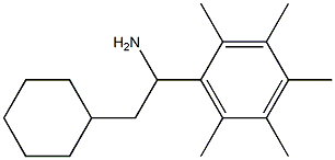 2-cyclohexyl-1-(2,3,4,5,6-pentamethylphenyl)ethan-1-amine,,结构式