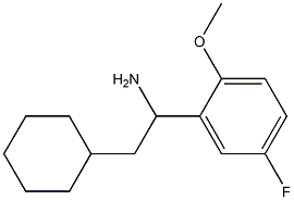 2-cyclohexyl-1-(5-fluoro-2-methoxyphenyl)ethan-1-amine Structure