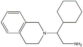 2-cyclohexyl-2-(3,4-dihydroisoquinolin-2(1H)-yl)ethanamine Structure