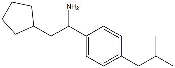 2-cyclopentyl-1-[4-(2-methylpropyl)phenyl]ethan-1-amine