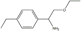 2-ethoxy-1-(4-ethylphenyl)ethan-1-amine,,结构式