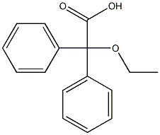 2-ethoxy-2,2-diphenylacetic acid,,结构式