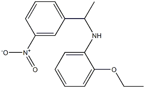 2-ethoxy-N-[1-(3-nitrophenyl)ethyl]aniline Structure