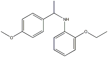 2-ethoxy-N-[1-(4-methoxyphenyl)ethyl]aniline Structure