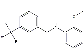 2-ethoxy-N-{[3-(trifluoromethyl)phenyl]methyl}aniline Structure