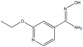 2-ethoxy-N'-hydroxypyridine-4-carboximidamide,,结构式