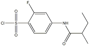 2-fluoro-4-(2-methylbutanamido)benzene-1-sulfonyl chloride