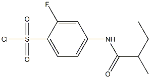 2-fluoro-4-(2-methylbutanamido)benzene-1-sulfonyl chloride|