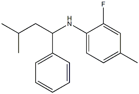 2-fluoro-4-methyl-N-(3-methyl-1-phenylbutyl)aniline