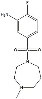 2-fluoro-5-[(4-methyl-1,4-diazepane-1-)sulfonyl]aniline|