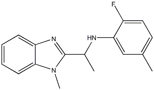  2-fluoro-5-methyl-N-[1-(1-methyl-1H-1,3-benzodiazol-2-yl)ethyl]aniline