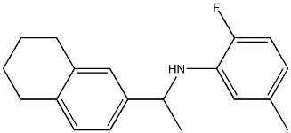 2-fluoro-5-methyl-N-[1-(5,6,7,8-tetrahydronaphthalen-2-yl)ethyl]aniline