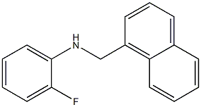 2-fluoro-N-(naphthalen-1-ylmethyl)aniline Structure