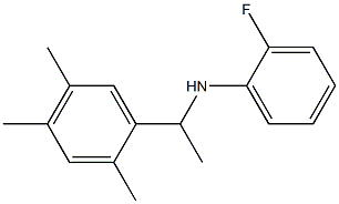 2-fluoro-N-[1-(2,4,5-trimethylphenyl)ethyl]aniline Struktur