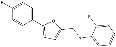 2-fluoro-N-{[5-(4-fluorophenyl)furan-2-yl]methyl}aniline Structure