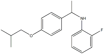 2-fluoro-N-{1-[4-(2-methylpropoxy)phenyl]ethyl}aniline Structure