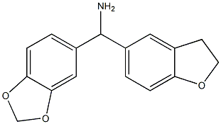 2H-1,3-benzodioxol-5-yl(2,3-dihydro-1-benzofuran-5-yl)methanamine