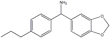 2H-1,3-benzodioxol-5-yl(4-propylphenyl)methanamine Structure