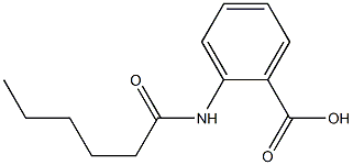 2-hexanamidobenzoic acid Structure