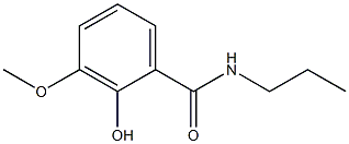 2-hydroxy-3-methoxy-N-propylbenzamide Struktur