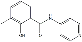 2-hydroxy-3-methyl-N-(pyridin-4-yl)benzamide,,结构式