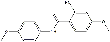 2-hydroxy-4-methoxy-N-(4-methoxyphenyl)benzamide,,结构式