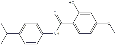 2-hydroxy-4-methoxy-N-[4-(propan-2-yl)phenyl]benzamide 结构式