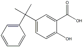 2-hydroxy-5-(2-phenylpropan-2-yl)benzoic acid Structure