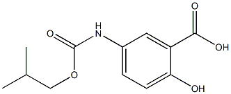 2-hydroxy-5-{[(2-methylpropoxy)carbonyl]amino}benzoic acid Structure