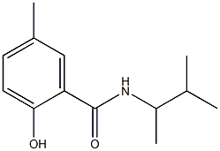 2-hydroxy-5-methyl-N-(3-methylbutan-2-yl)benzamide Structure
