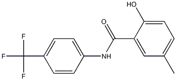 2-hydroxy-5-methyl-N-[4-(trifluoromethyl)phenyl]benzamide Structure